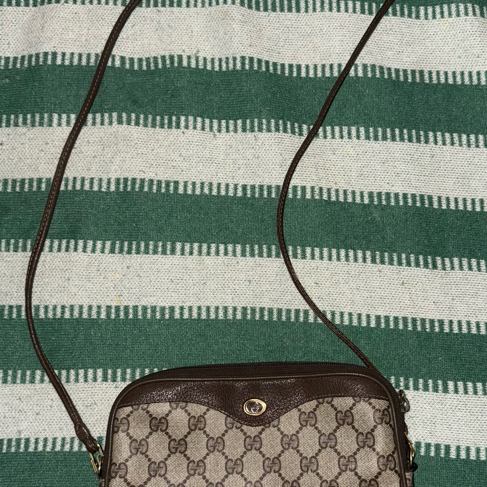 Gucci Monogram Brown Crossbody Bag